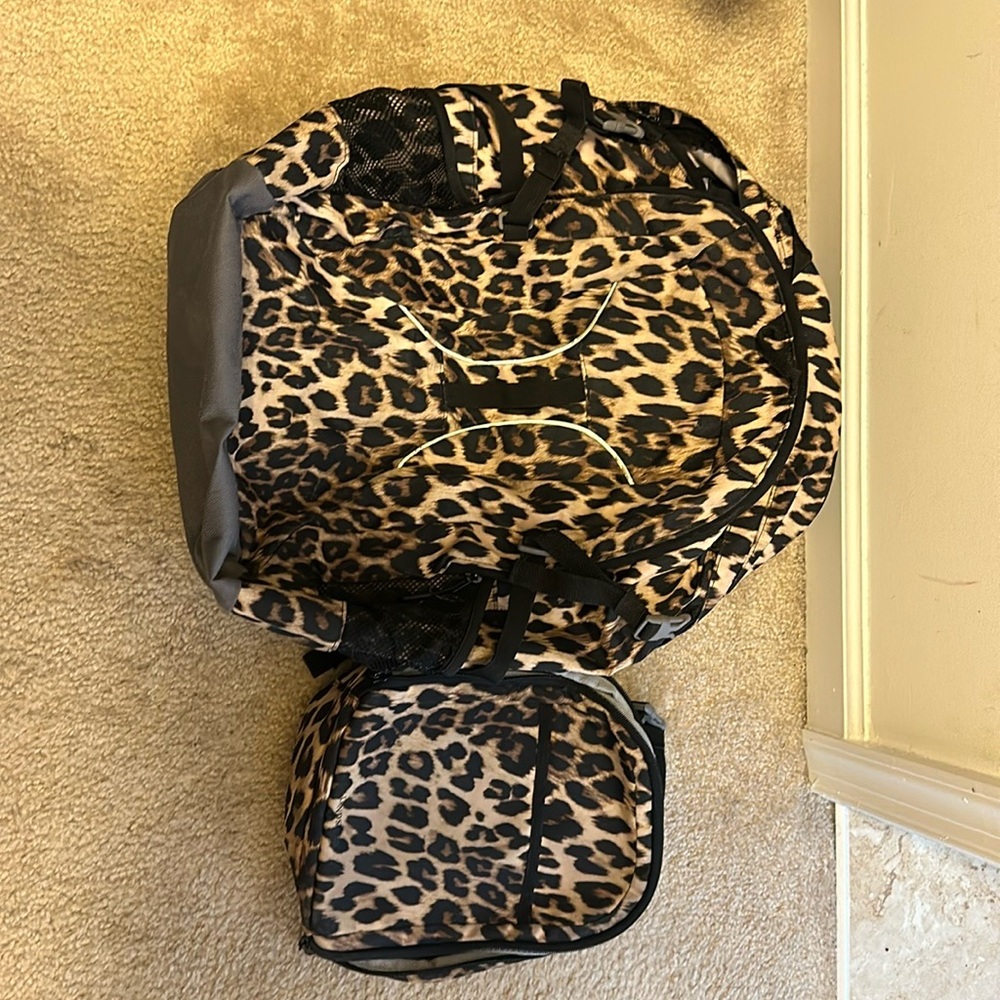 Lands End Animal Print Backpack and Linch Tote Set